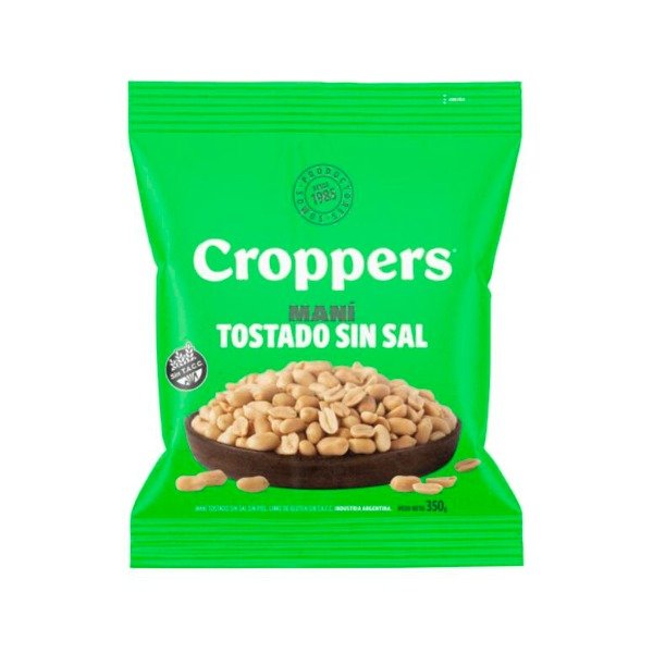 Producto - Mani Tostado Sin Sal Sin Piel x 350gr CROPPERS