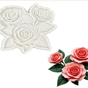 Producto - Molde ramo rosas plana
