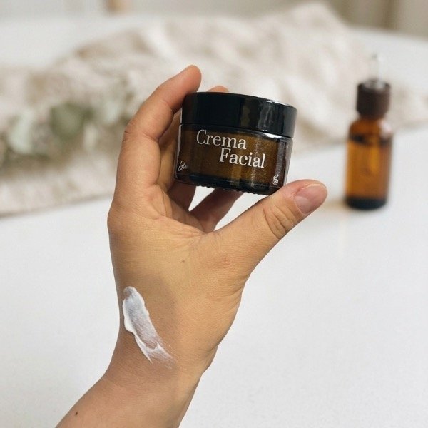 Producto - Crema facial pieles secas Manzanilla, Almendras y Karité! - 1