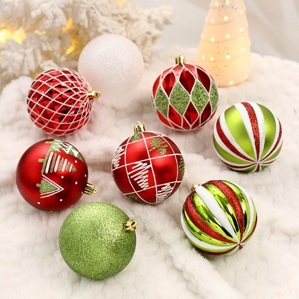 Producto - Set x16 esferas de navidad 8cm
