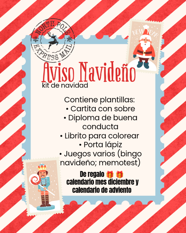 Producto - Kit de cartas para santa (listo para imprimir)