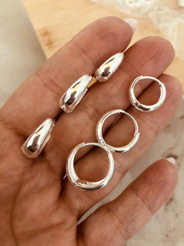 Producto - Trío Lisos en U anchos Plata lisa 1359