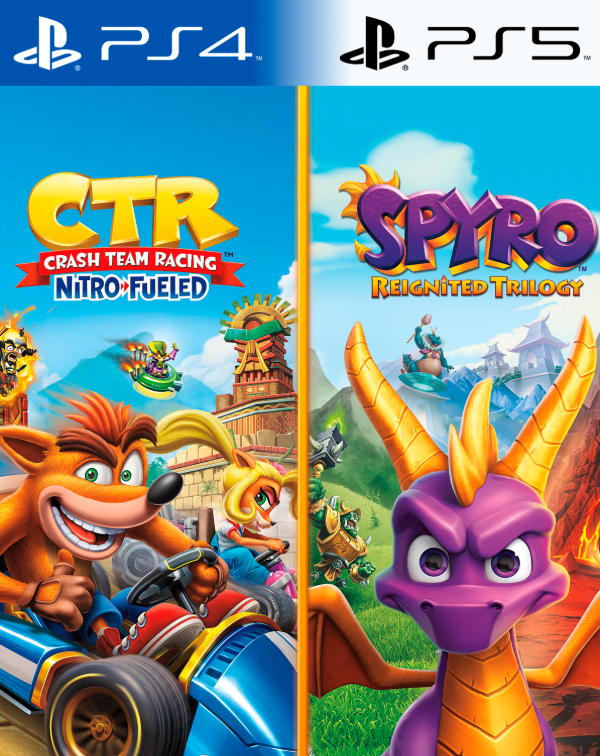Producto - Lote Crash Team Racing Nitro Fueled + Spyro Trilogy
