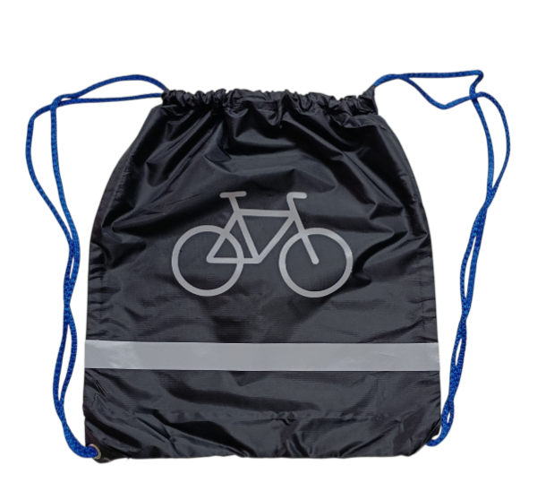 Producto - MOCHILA CORDON AZUL CON REFLECTIVO