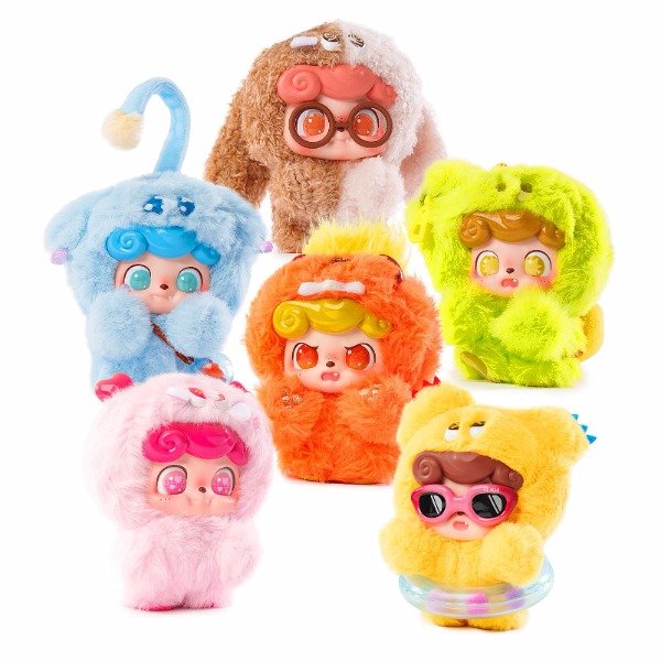 Producto - Blind Box Oficial Emotional Hairy Monster Llavero Peluche