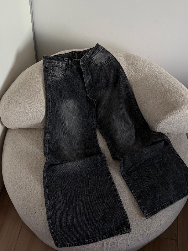 Jeans maxi palazzo Amanda rígido tiro bajo — imagen 2
