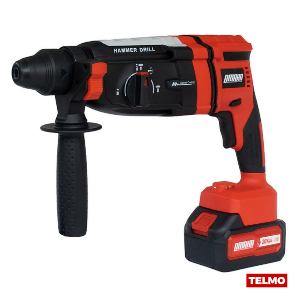 Producto - Rotomartillo 20v SDS Plus 25mm + 1 Bat 4ah + Cargador + Acc RMBAT-20K - Omaha