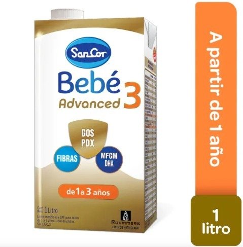 Producto - Leche Sancor bebe fórm.inf.Advanced 3 x 1 litro.