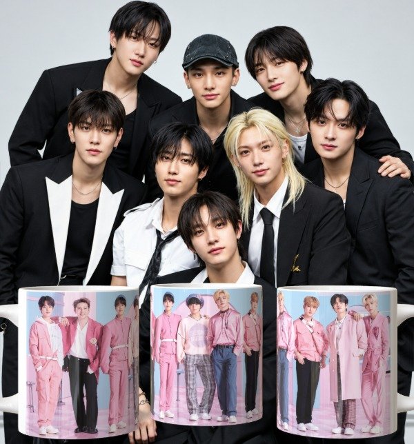 Producto - plantillas para taza del STRAY KIDS - 0
