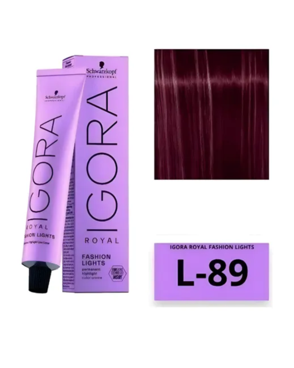 Producto - TINTURA IGORA ROYAL FASH- LIGHTS L-89 60ML-(PRO)