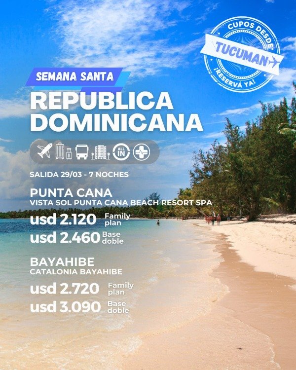 Producto - REPÚBLICA DOMINICANA - SEMANA SANTA