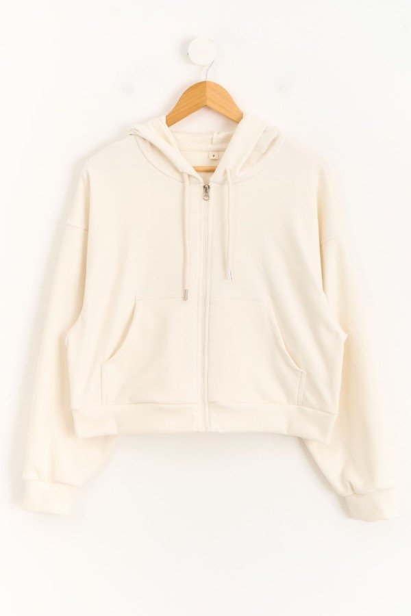 Producto - CAMPERA MICROPOLAR CREMA - BEIGE