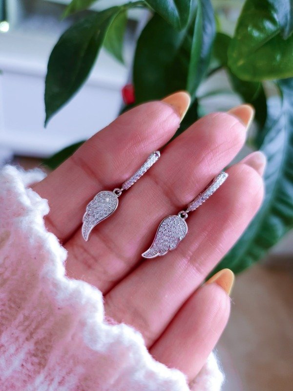 Producto - Argollas con dije alas PL