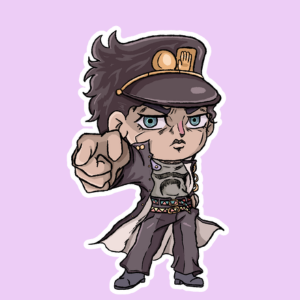 Producto - Stickers en Vinilo - Jojos - Jotaro