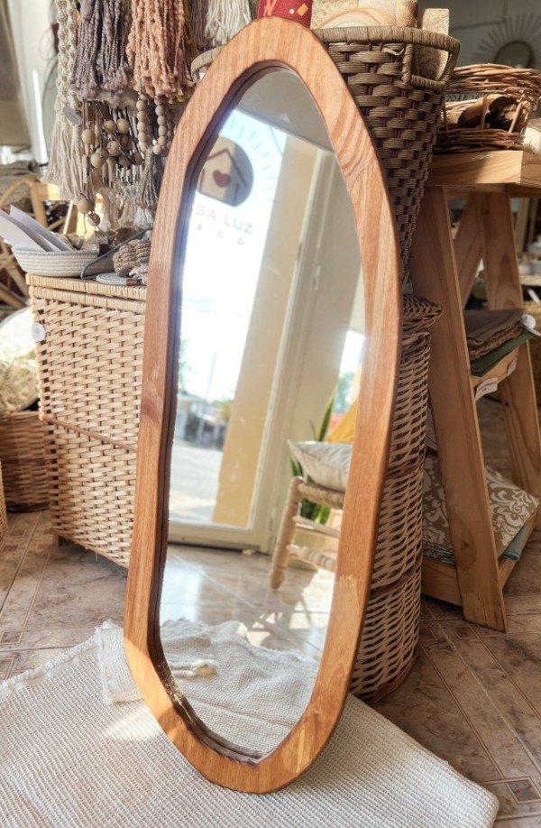 Producto - ESPEJO BORDE MADERA