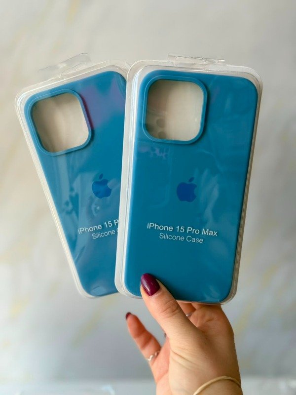 Producto - Silicone case iphone 15 pro max azure