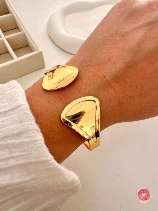 Producto - Pulseras esclavas acero dorado princesa