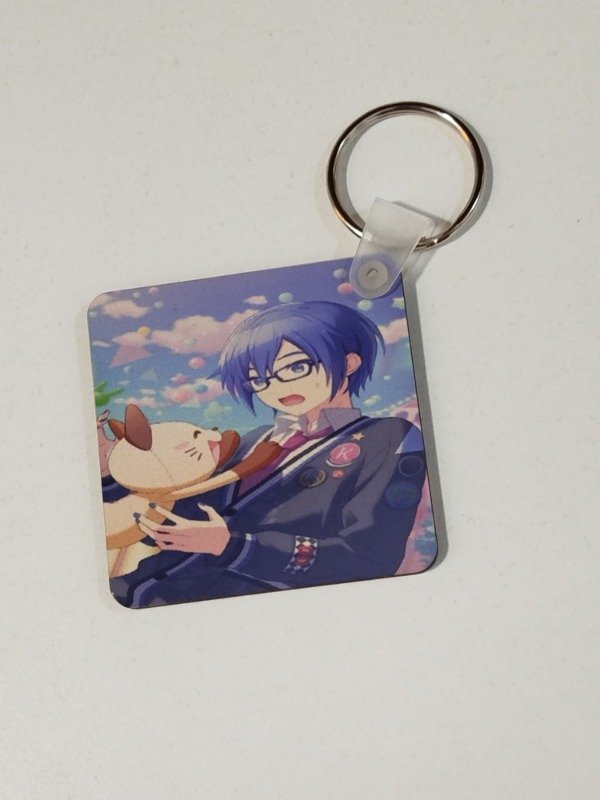 Producto - LLAVERO KAITO - VOCALOID MADERA DOBLE CARA