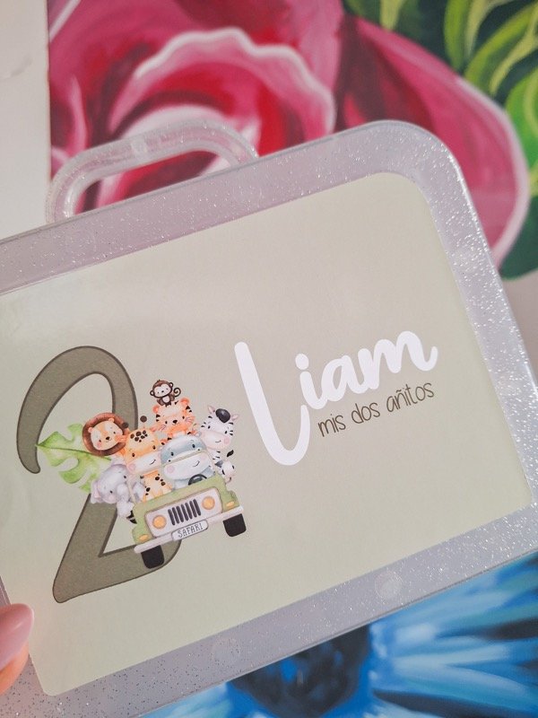 Producto - Valijita Glitter con sticker