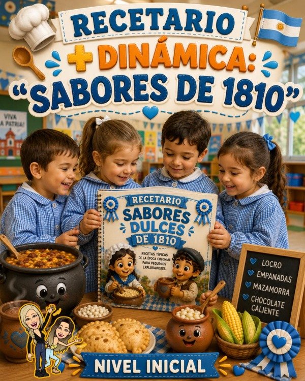 Producto - RECETARIO Y DINÁMICA. SABORES DE 1810. NIVEL INICIAL