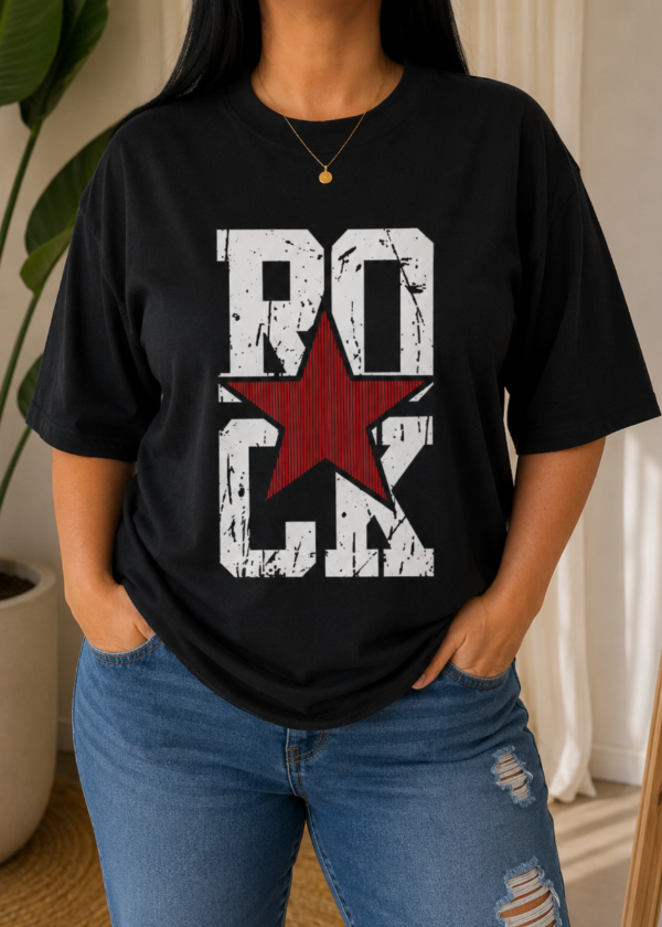 Producto - Remeron Oversize Negro T4 (Rock)