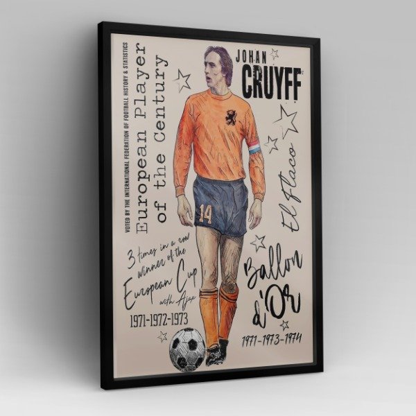 Producto - Cuadro Deco Póster Johan Cruyff