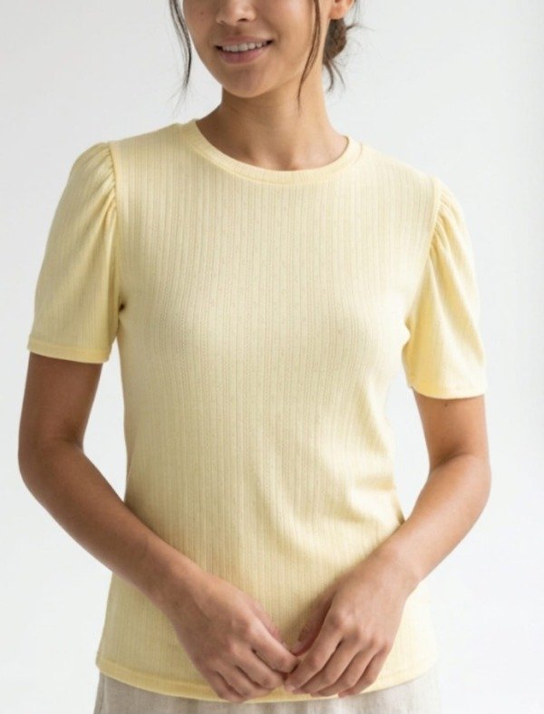 Producto - Remera Manga Frunce Ribb Calado (Art. 5948)
