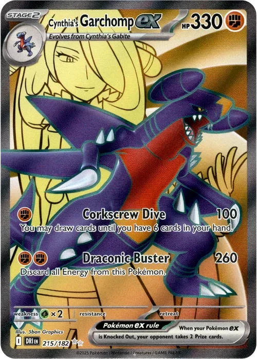 Producto - Cynthia's Garchomp ex - 215/182 - Destined Rivals - Holo