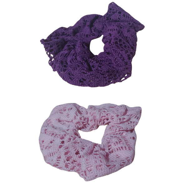 Producto - Scrunchies Gomita Para Pelo Hilado En Encaje x unidad - 4