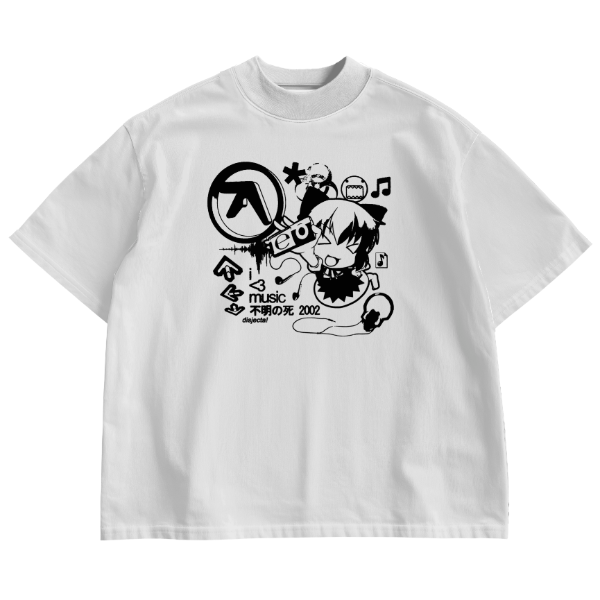 Producto - REMERA CIRNO I LOVE MUSIC OVERSIZE BLANCA