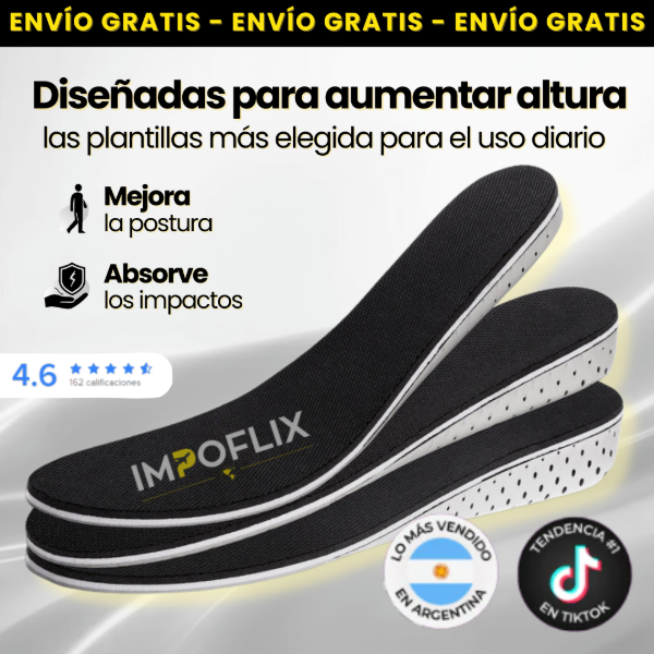 Producto - Plantillas Aumenta Altura 2cm 3cm 4cm