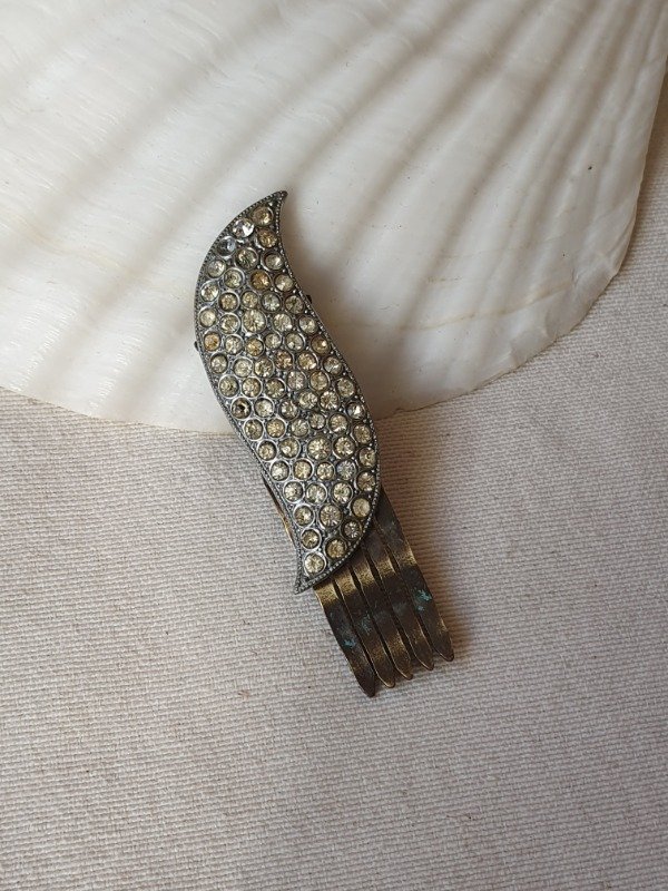 Producto - Accesorio de Cabello Art Déco Pluma con Piedras