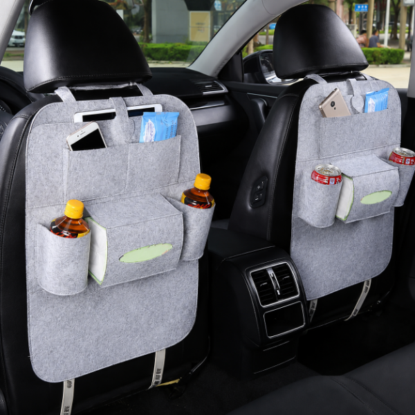 Producto - Organizador AFELPADO DE ASIENTO DE AUTO 65X40 CM COLORES SURTIDOS - 4