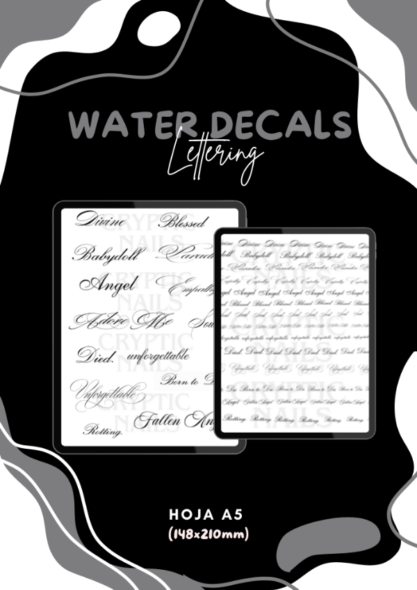 Producto - Water Decal Lettering