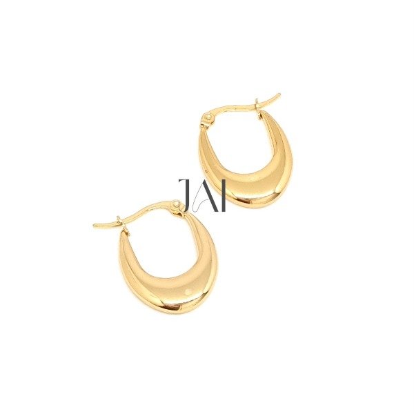 Producto - Argollas lisas chunky dor