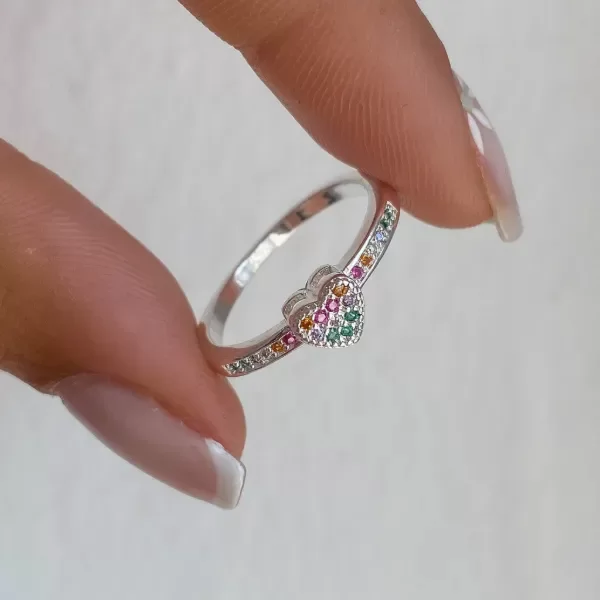 Producto - ANILLO MAGY CORAZÓN COLOUR T17
