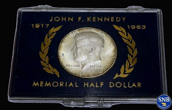 Producto - Estados Unidos - 1/2 Dólar de plata (1964) -Filadelfia -  En blíster - 1
