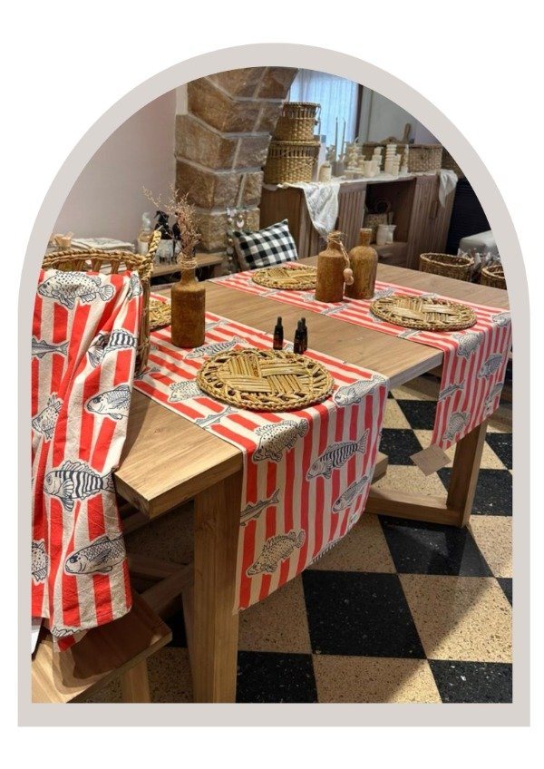 Producto - Camino Pez rayas Rojo