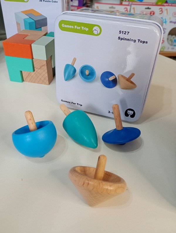 Producto - Trompos de madera en lata - 1