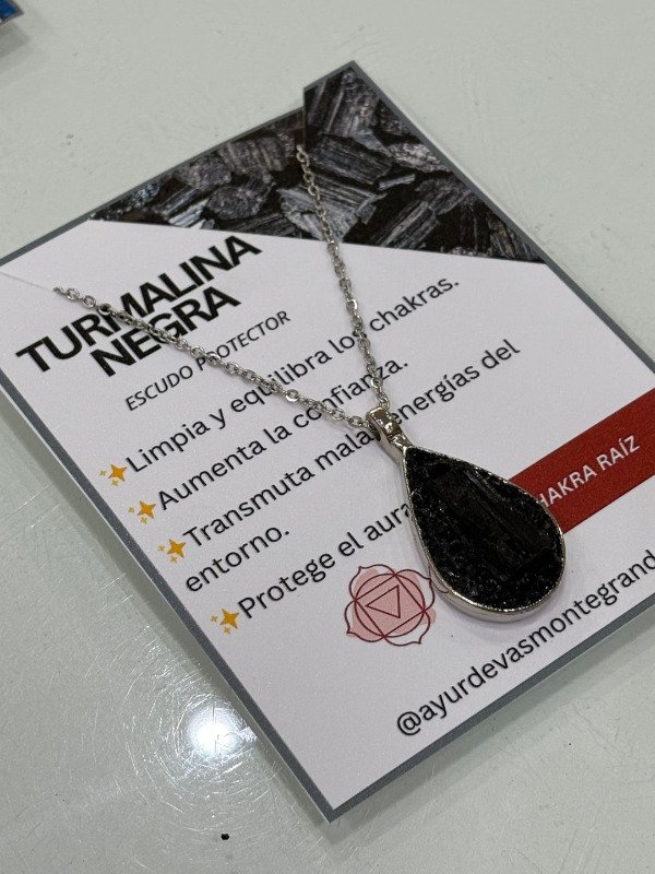 Producto - Amuleto collar gota de Turmalina