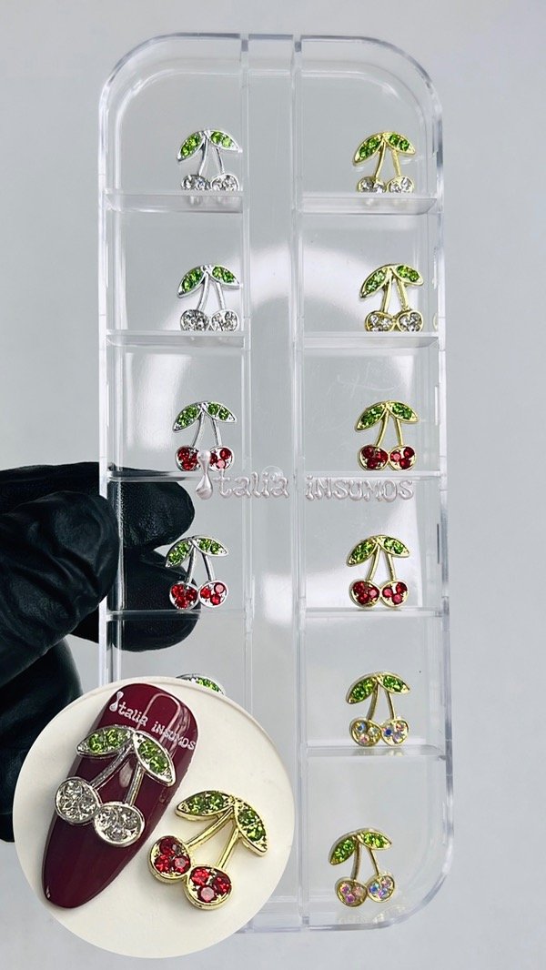 Producto - Paleta de cerezas strass x12
