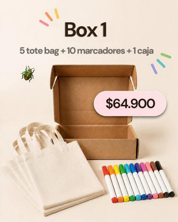 Producto - BOX CREATIVO 1 PINTA TU TOTE