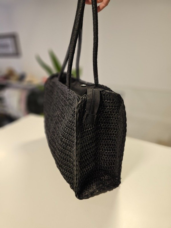 Producto - Bolso Playero Negro c/manija