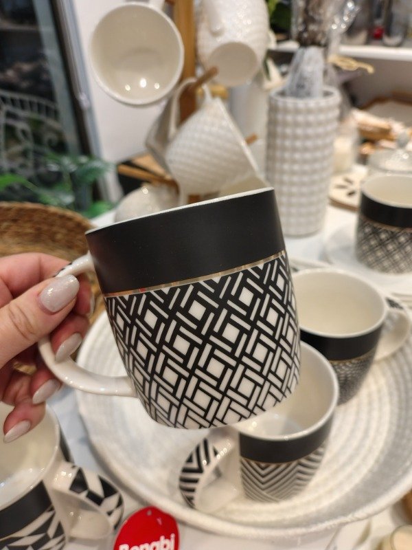 Producto - Taza cerámica ByN 350cc. Por unidad