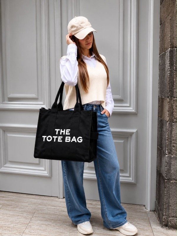 Producto - TOTE BAG LONA - NEGRO