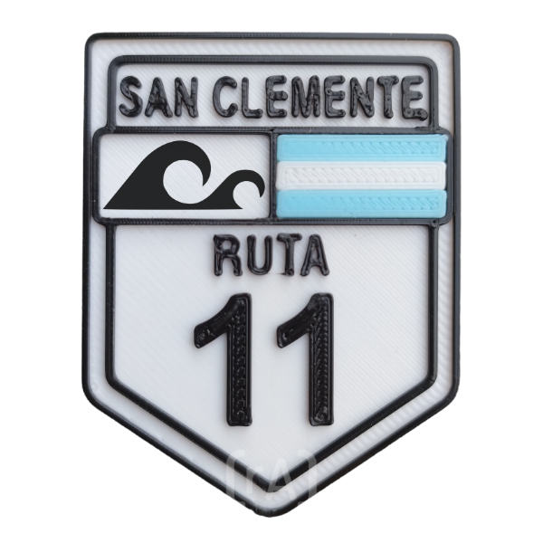 Producto - Iman Ruta 11 Ola San Clemente Blanco