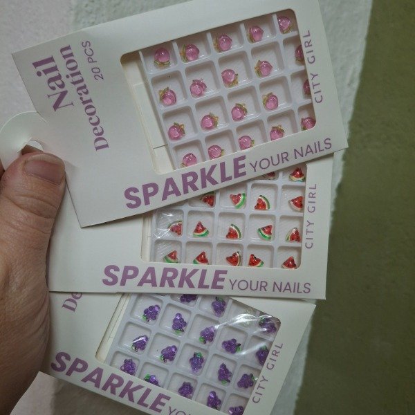 Producto - Frutas decoración charms apliques x 20