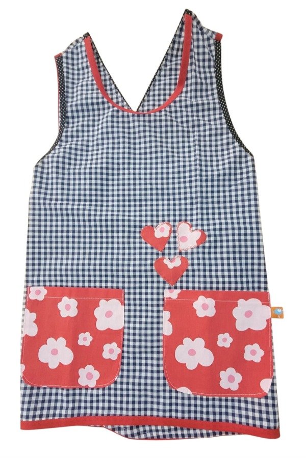 Producto - Flower pop rojo cuadrillé