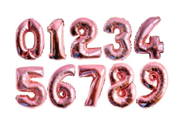 Producto - GLOBO NUMERO - ROSA GOLD