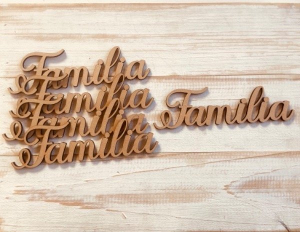 Producto - Palabra familia de 5x17,5 cm